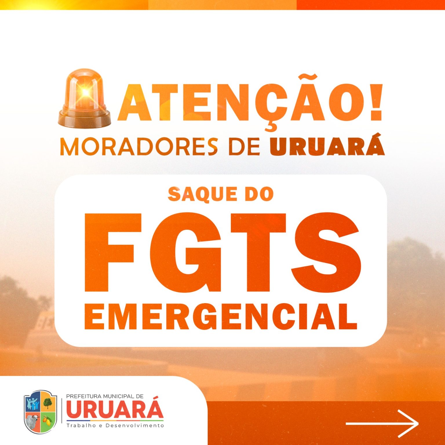 Atenção moradores de Uruará – Saque FGTS emergencial!